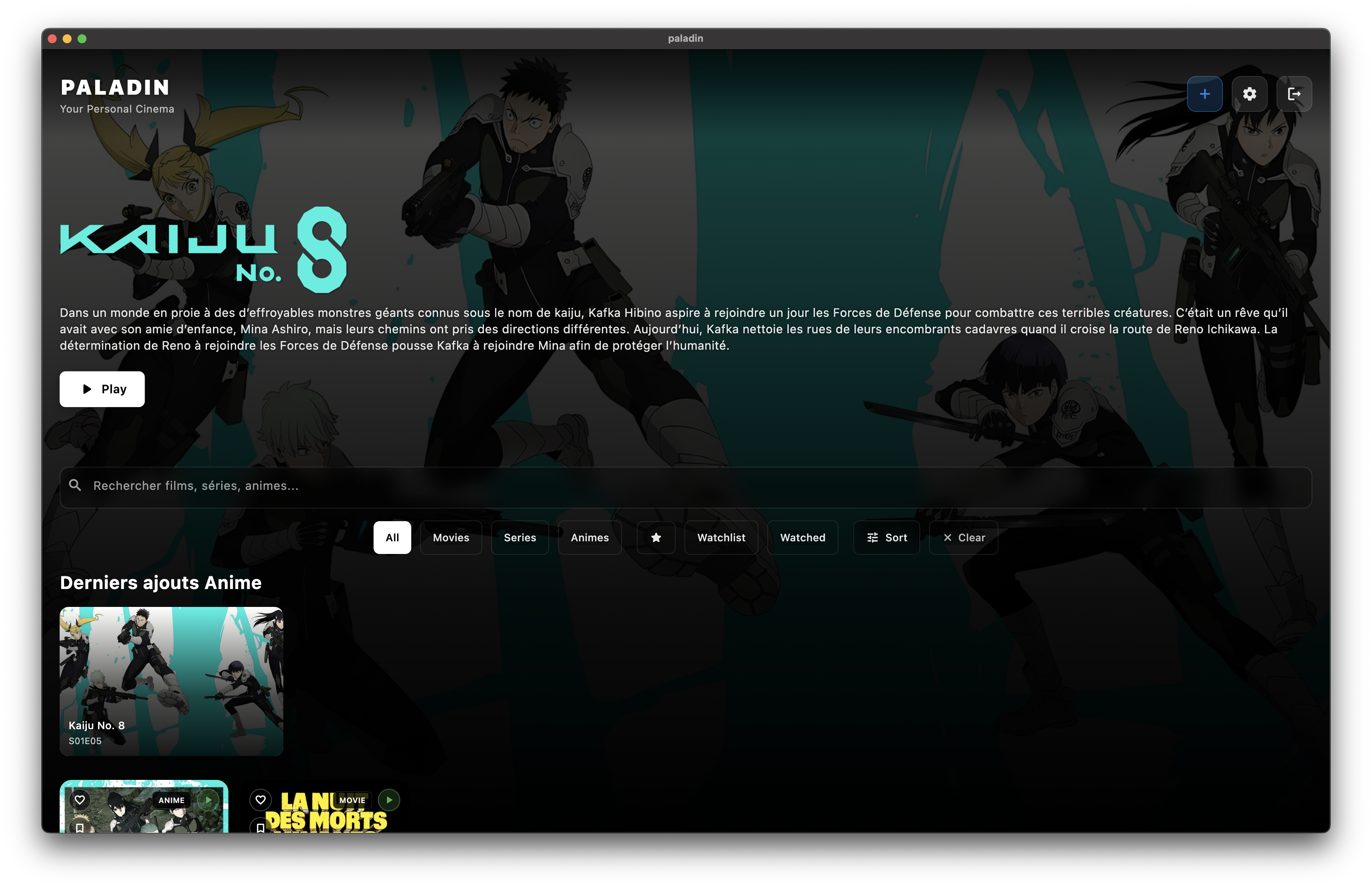 Lecteur vidéo Paladin